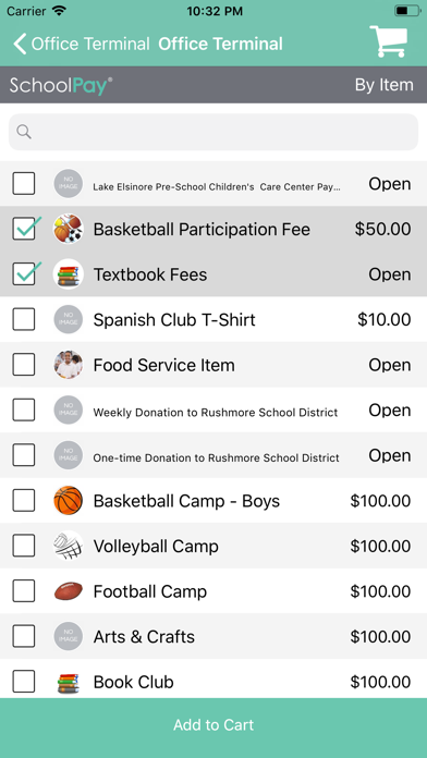 SchoolPay Mobile Terminal Screenshot