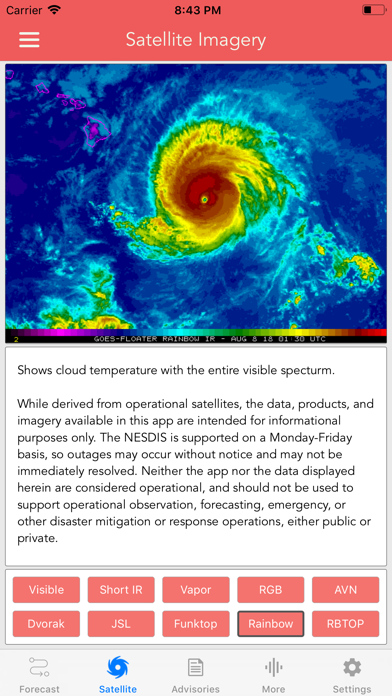 National Hurricane Center Data screenshot 5