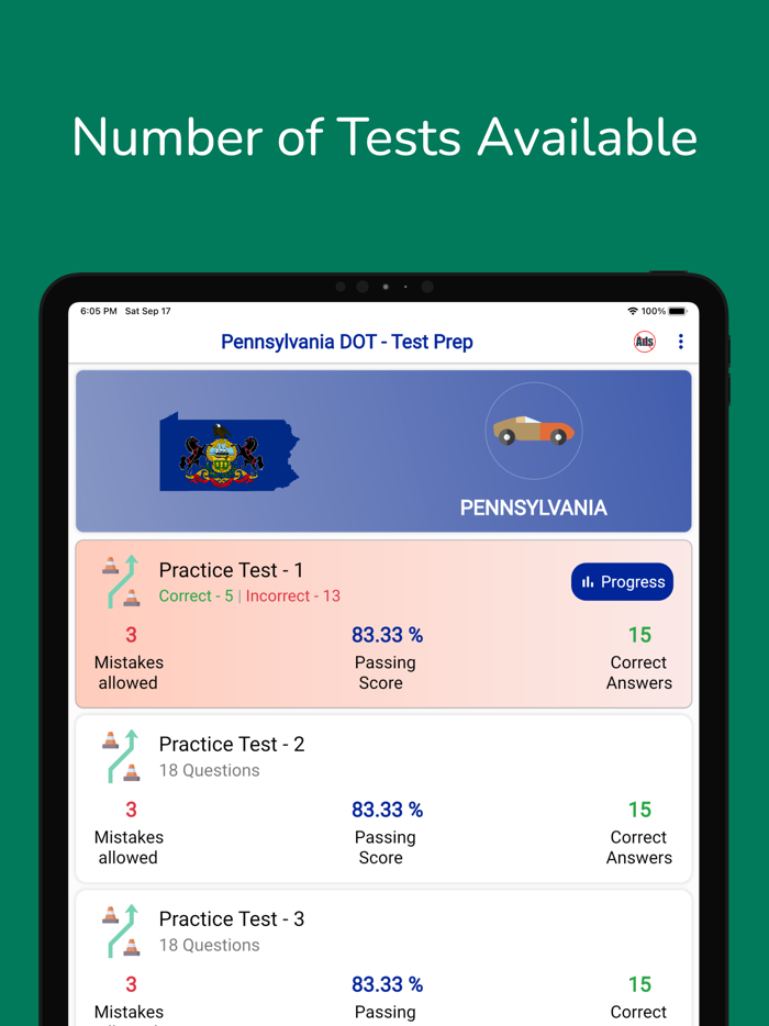 Pennsylvania DOT Permit Test