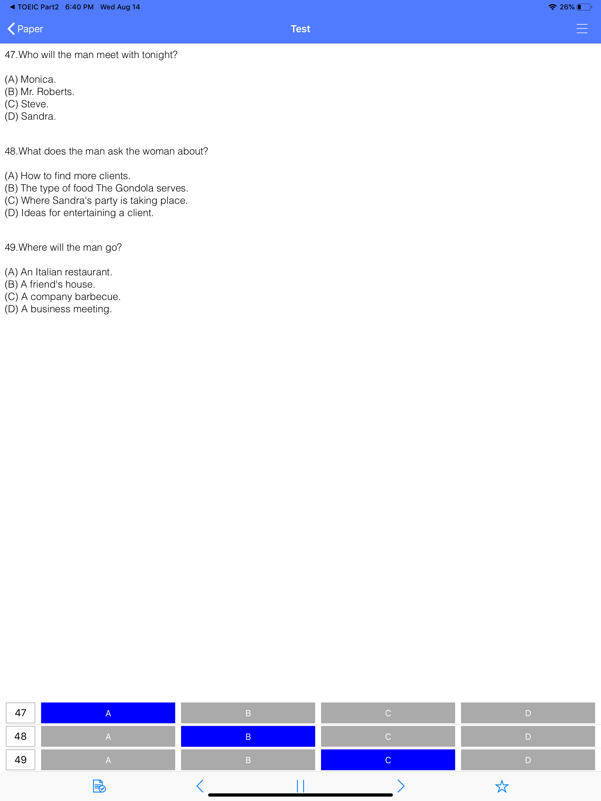 TOEIC Test Part3 Listening 300