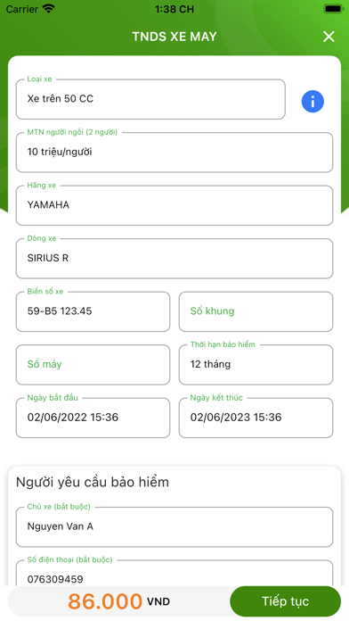 Bảo hiểm 365 Screenshot