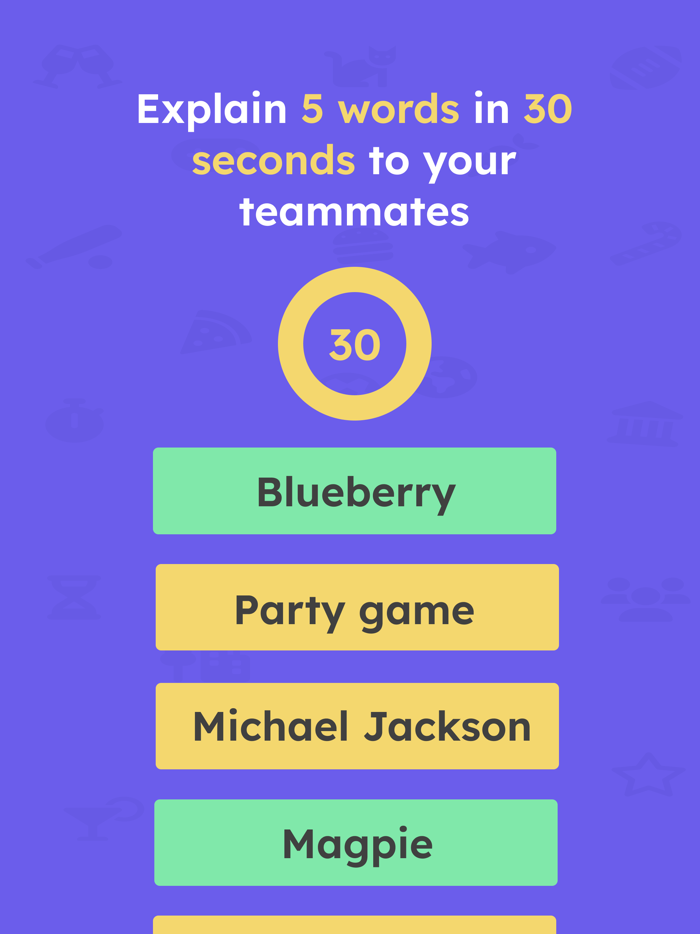 30 seconds Five in Thirty