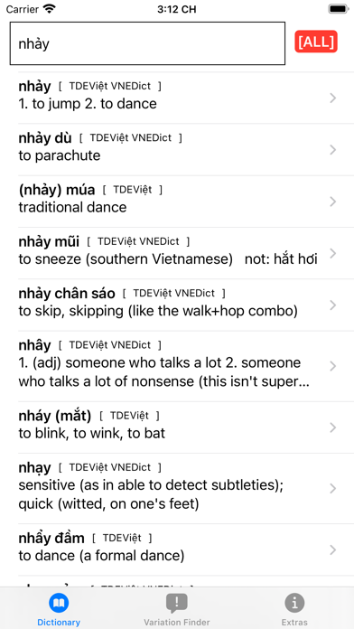 Caukie Vietnamese dictionary Screenshot