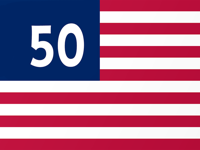 50 Flags state flag stickers