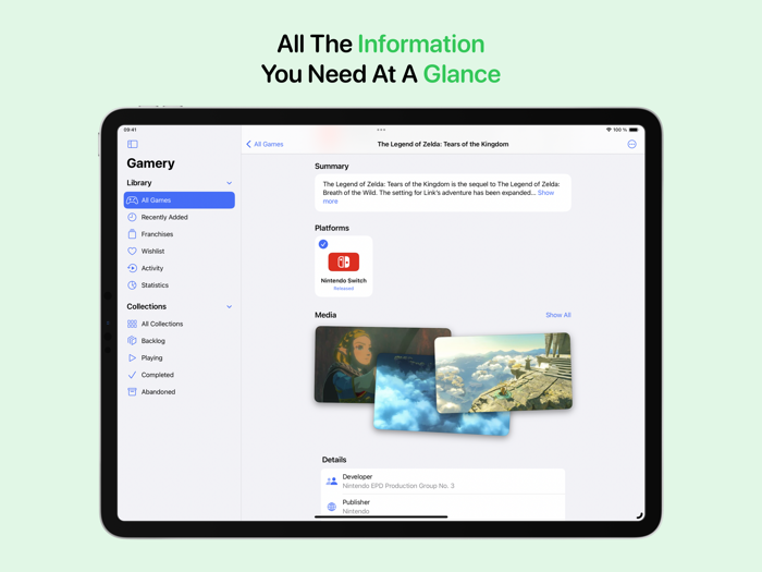 Gamery - Game Tracker