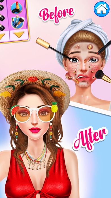 Makeup & Dress Up Beach Game Screenshot