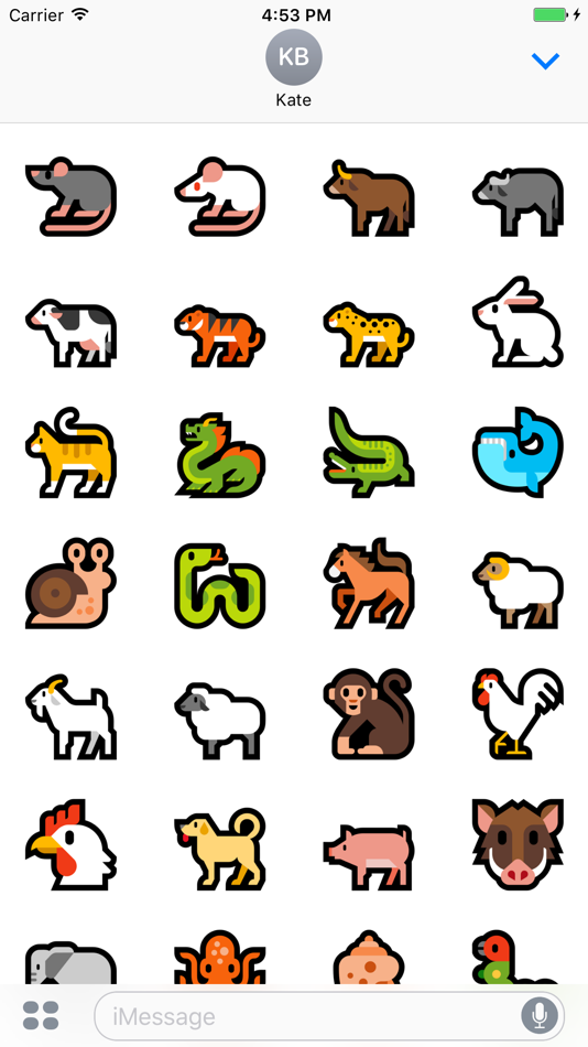 Colorful Animal Stickers - 1.0.2 - (iOS)