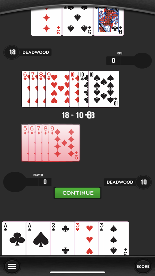 #3. Gin Rummy Card Game Dark (iOS) 由: Awesome Cool and Fun Free Games LLC