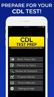 cdl test prep: practice tests iphone screenshot 1