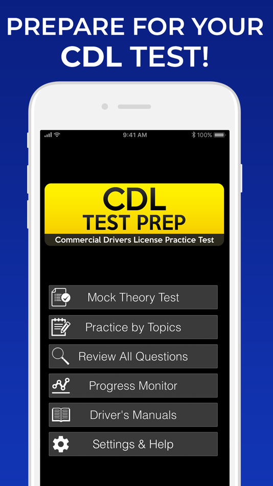 #1. CDL Test Prep: Practice Tests (iOS) От: Iteration Mobile S.L