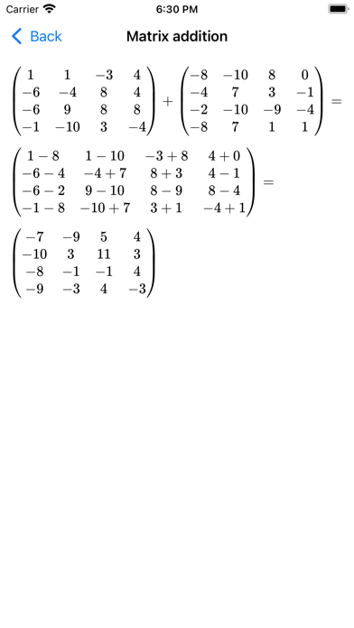 Linear Algebra - Matrix Solver Screenshot