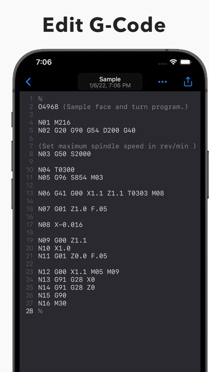 Sequence :: G-Code editor, CNC
