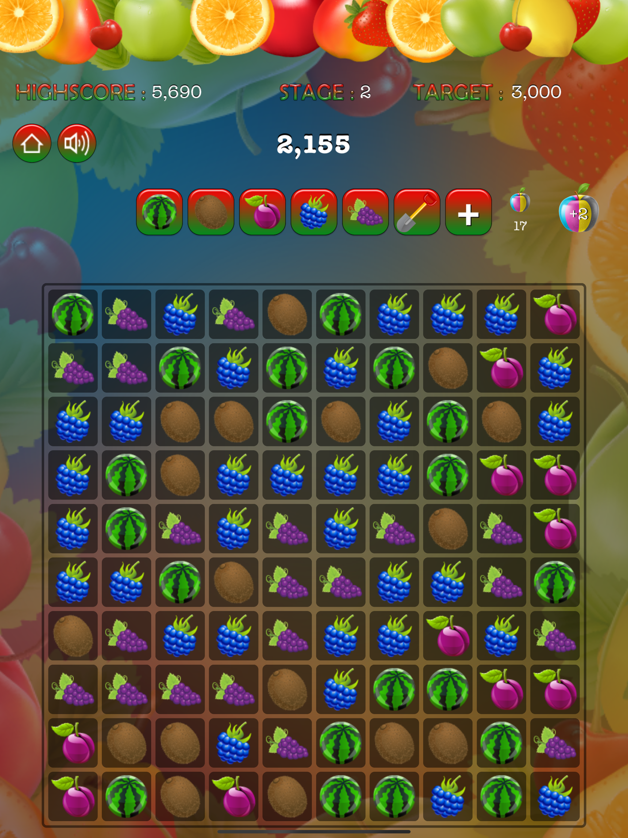 Pop Pop Fruit Puzzle