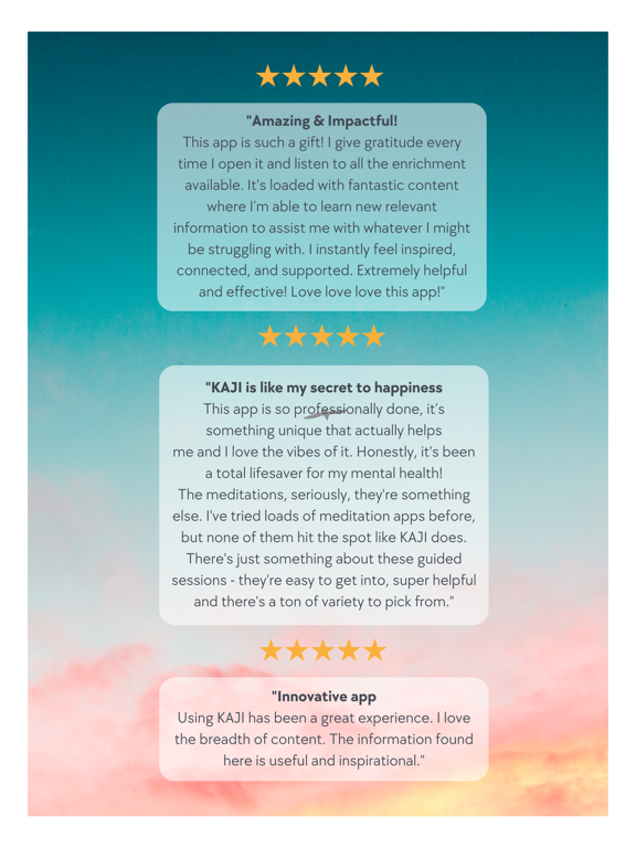 KAJI: Meditation & Healing iPad screenshot 3 - Health & Fitness app