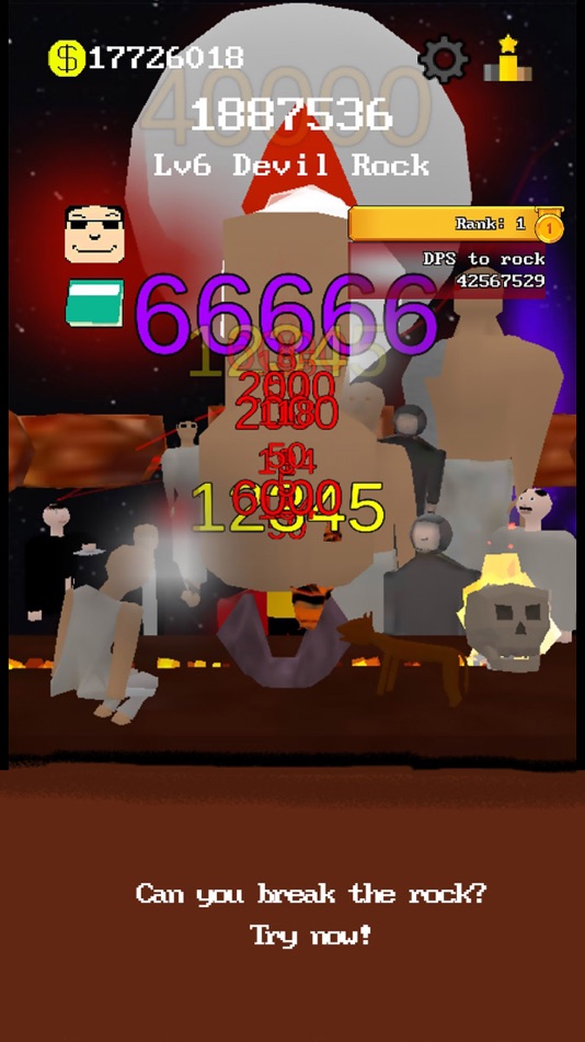 #6. Break The Rock: Clicker Game (iOS) 由: Seong Hun Jung