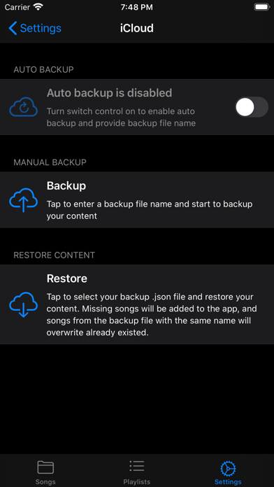Julia Lyrics Screenshot