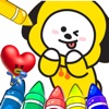 BT21 Coloring Book Art icon
