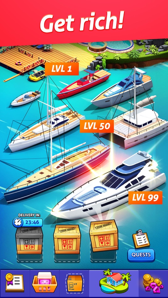 #2. Island Building : Merge Games (iOS) Podle: byss mobile