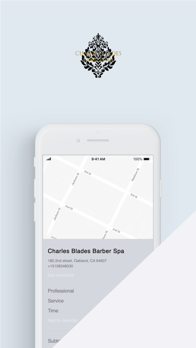 Charles Blades Barber Spa Screenshot