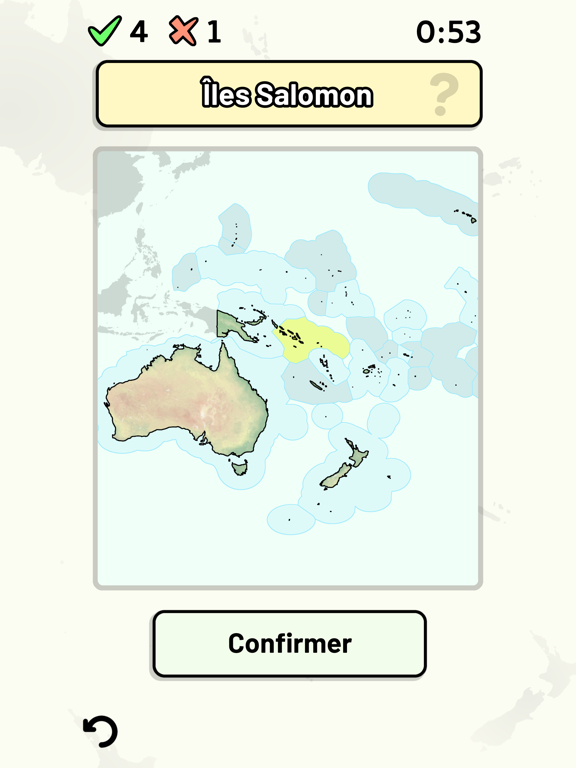 Screenshot #4 pour Pays d'Océanie - Quiz