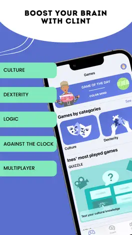 Game screenshot CLINT, your brain coach apk