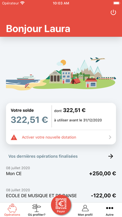 Chèque-Vacances Screenshot