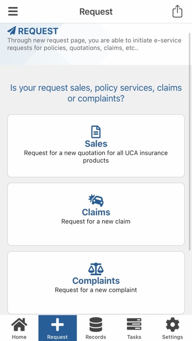 United Cooperative Assurance Screenshot