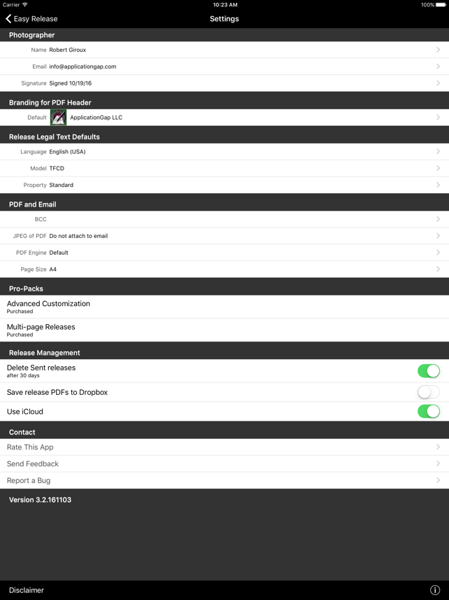 Easy Release Screenshot