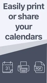 pdf calendar - print & share iphone screenshot 1