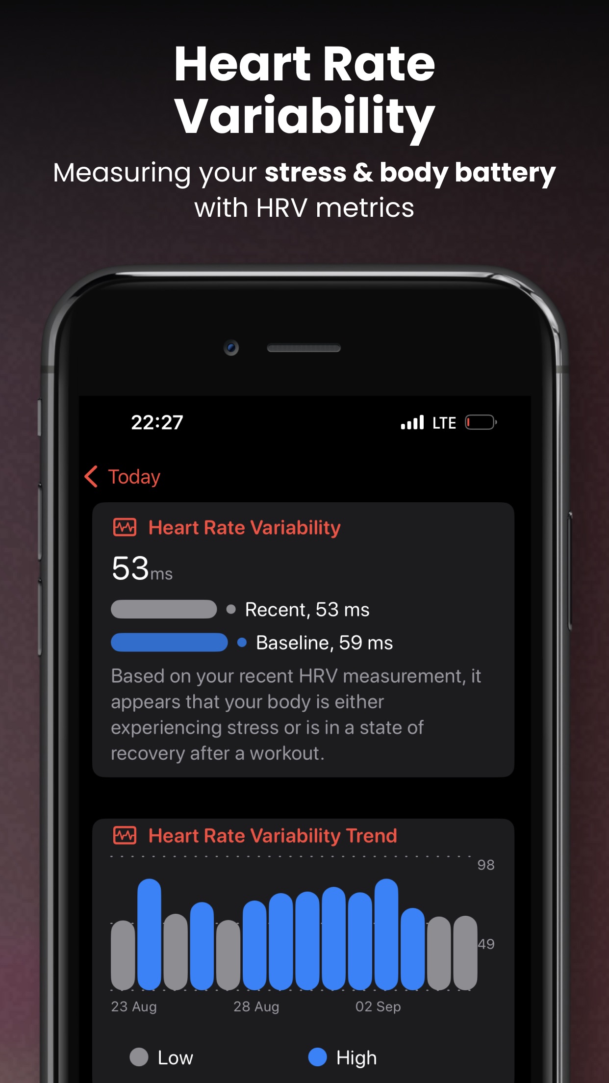 Screenshot do app CardioBot: Heart Rate Monitor