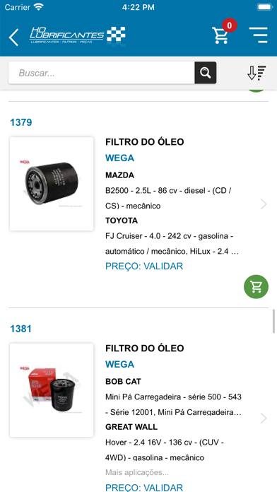 HD Lubrificantes Screenshot