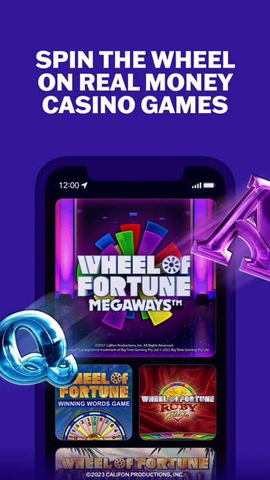 Wheel of Fortune - NJ Casino Screenshot