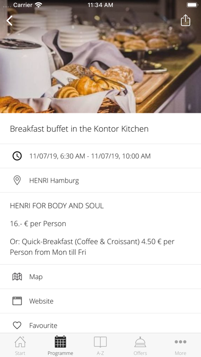 HENRI Hotels Screenshot