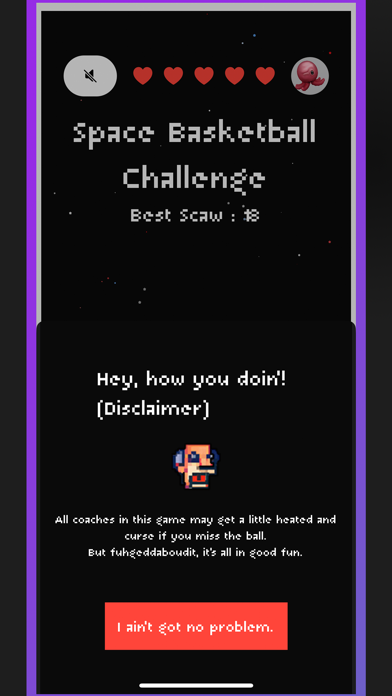 Space Basketball Challenge Screenshot