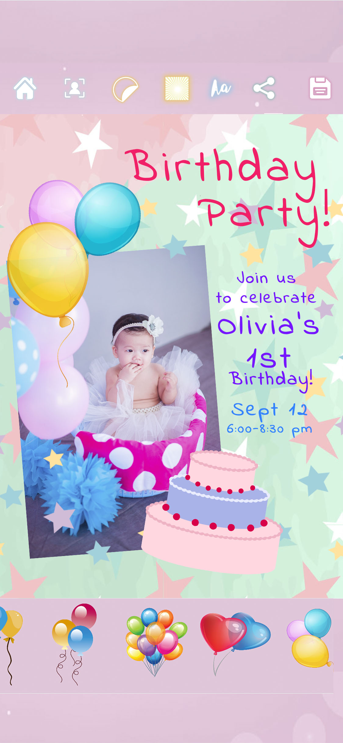 Princess Party Photo Frames