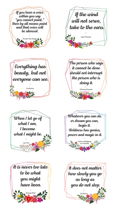 Beautiful & Inspiring Stickers Screenshot