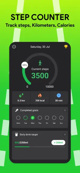 Game screenshot Pedo - Step & Water tracker apk