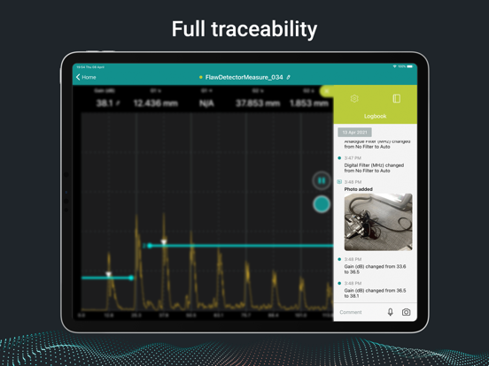 Screenshot #5 pour Proceq Flaw Detector Live
