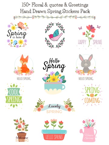 Hello Spring - Hand Drawnのおすすめ画像1