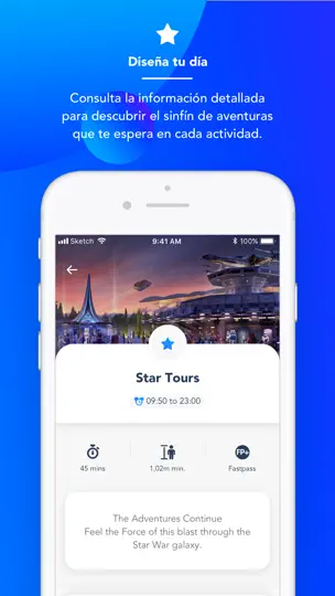 Captura de pantalla de Disneyland® Paris en iPhone 5