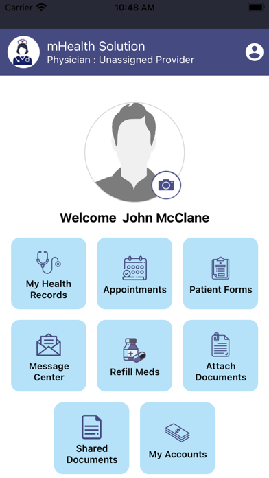 mHealth Solution Screenshot