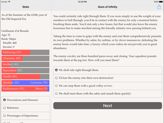 Guns of Infinity iPad app afbeelding 4