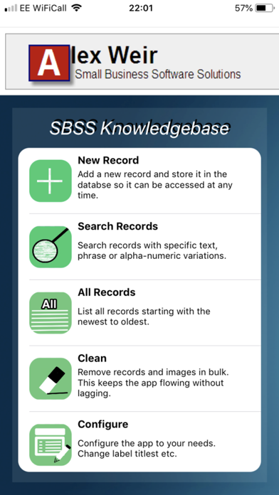 Screenshot #1 pour SBSS Knowledgebase