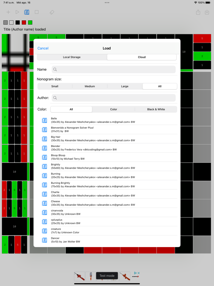 Nonogram Solver Plus