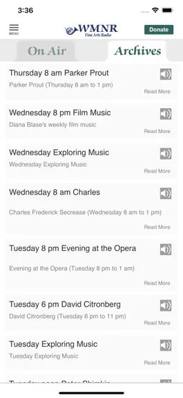 Game screenshot WMNR Fine Arts Radio App hack
