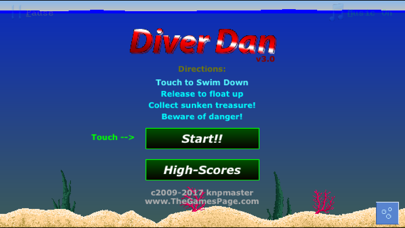 Screenshot #2 pour Diver Dan - Touch & Dive