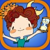 Princesses - coloring book icon