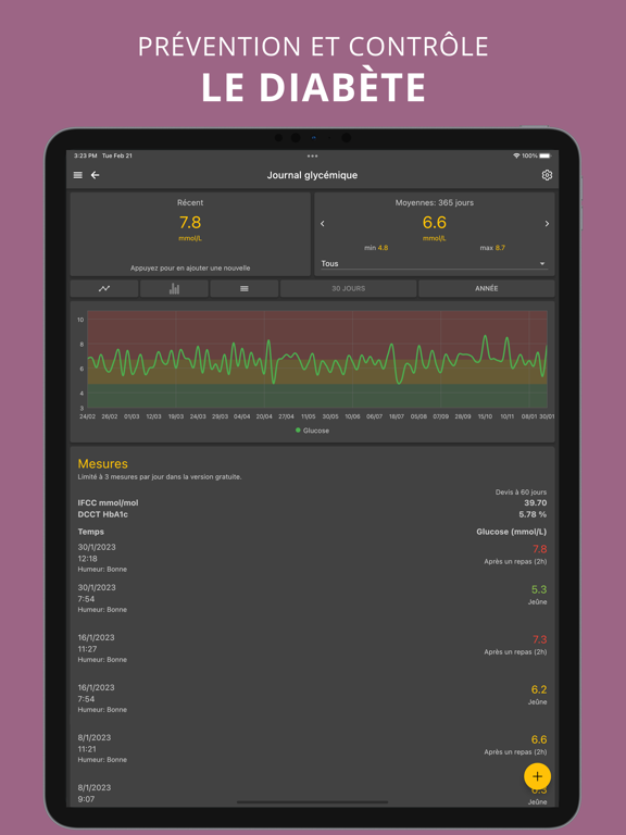 Screenshot #6 pour IG Indice & Charge Glycémique