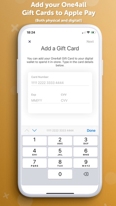 One4all Gift Cards Screenshot