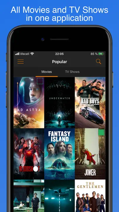 My Movies & TV Shows Watchlist iPhone Screenshot 1